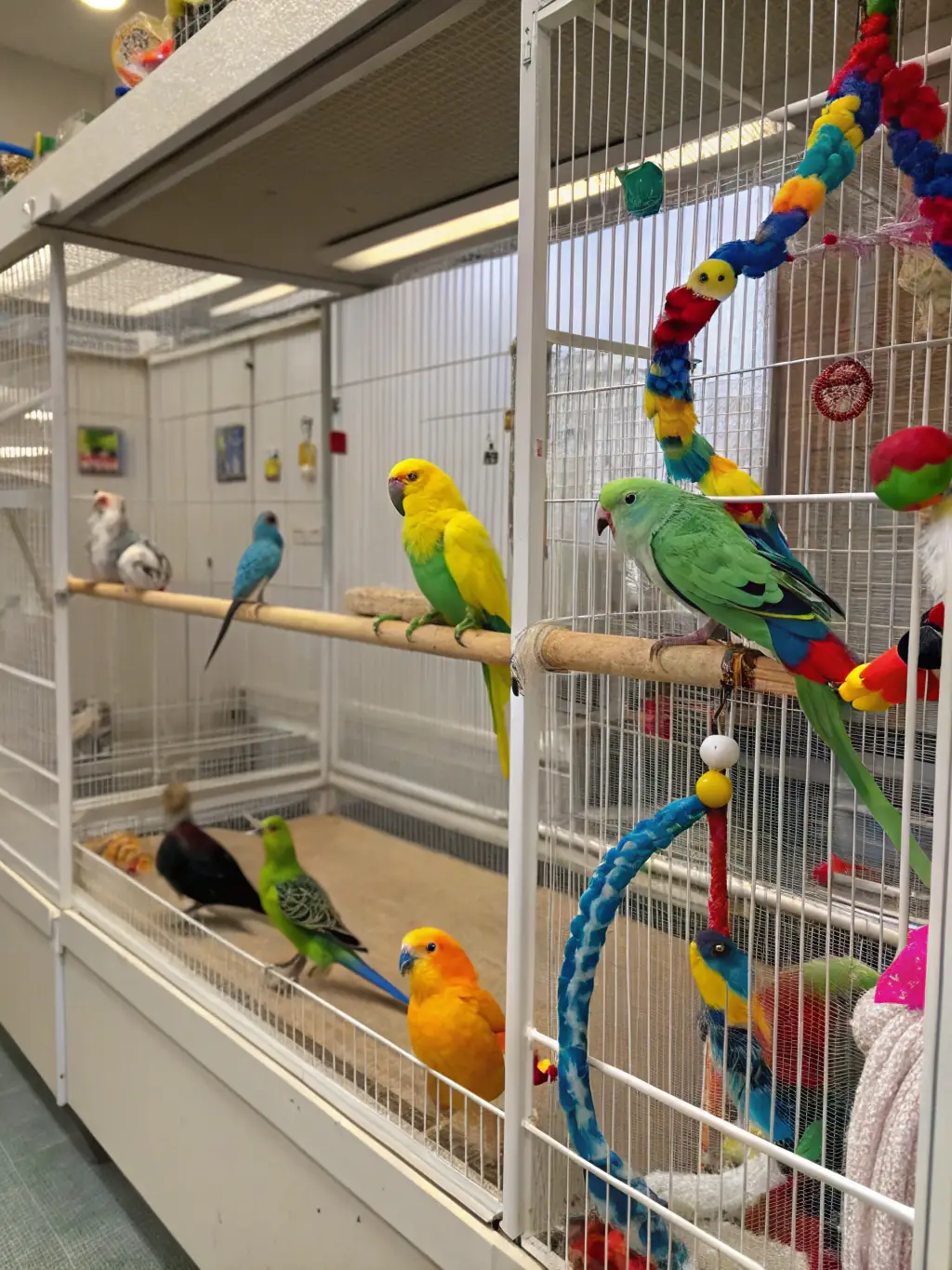 An image showing a controlled breeding program for a local endangered bird species, highlighting SOCIETE COMMUNALE DES CHASSEURS' efforts in species conservation.